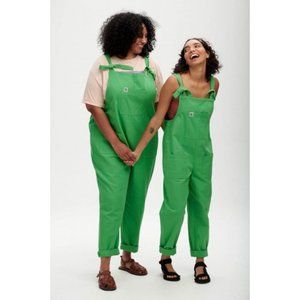 COPY - LUCY&YAK Atlas Dungaree: ORGANIC TWILL - Cacti Green - S REG